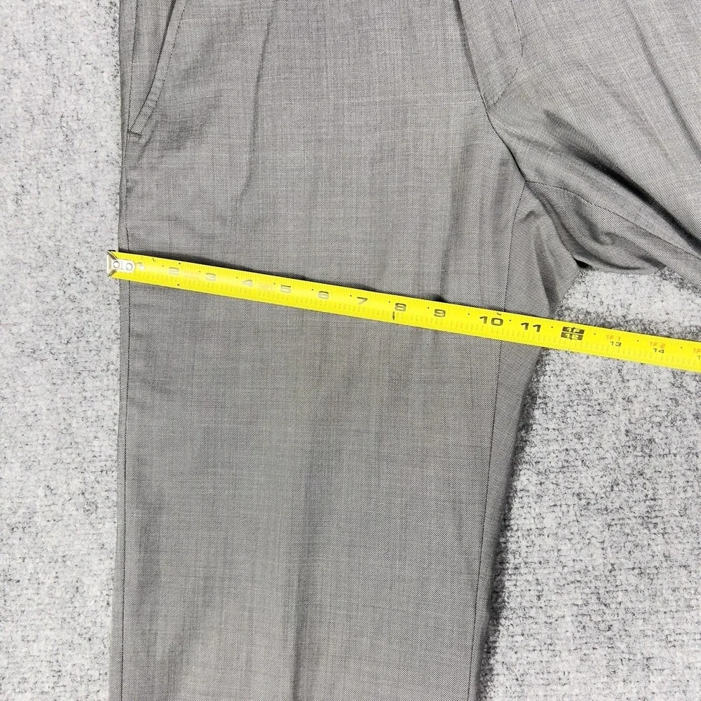 Alfani Slim Fit Wool Dress Pants Mens 30x30 Gray Flat Front Career Office